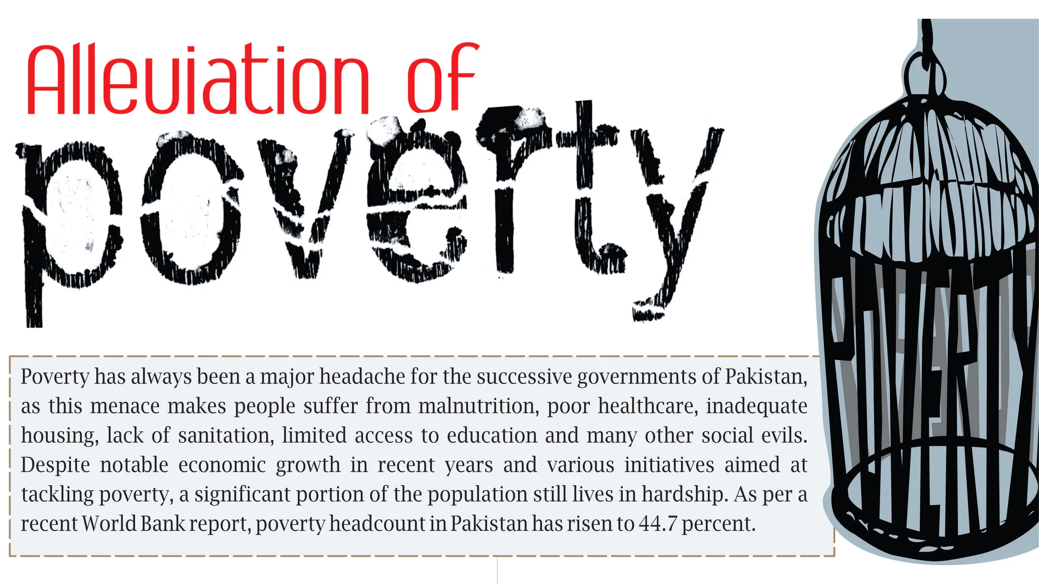 Alleviation of poverty 