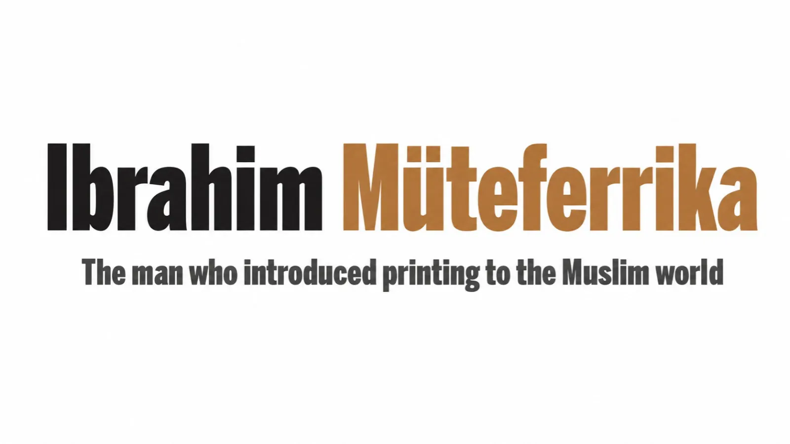 Ibrahim Müteferrika