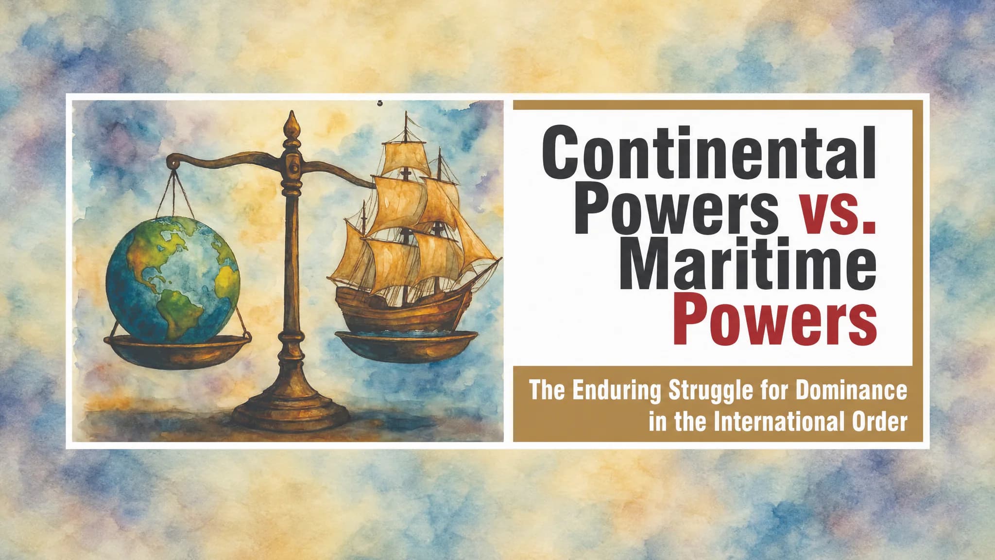 Continental Powers vs. Maritime Powers