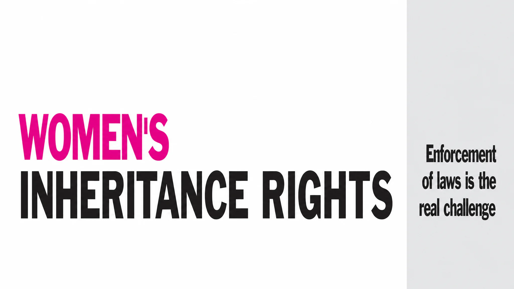 Women's Inheritance Rights