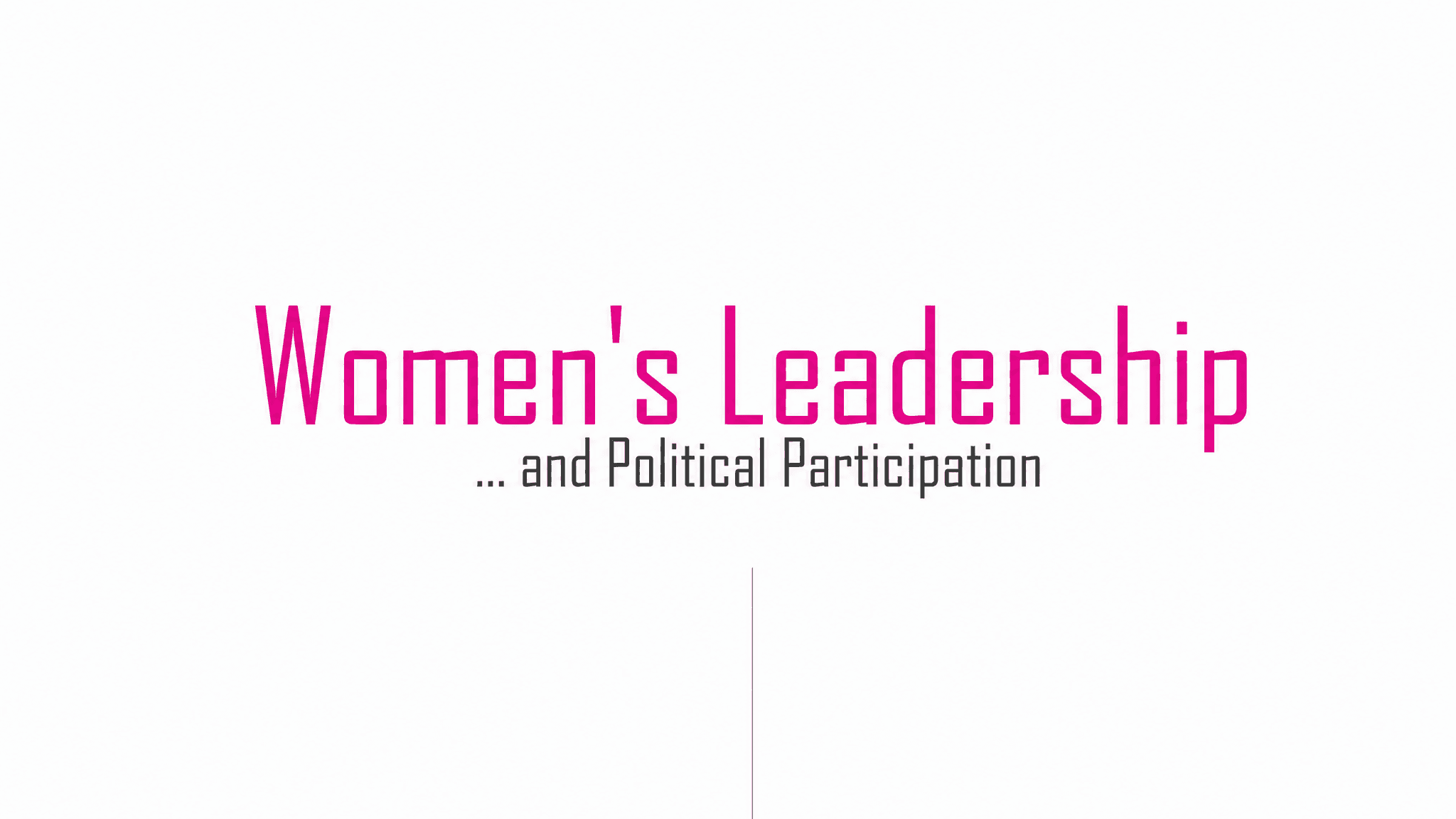 Women's Leadership