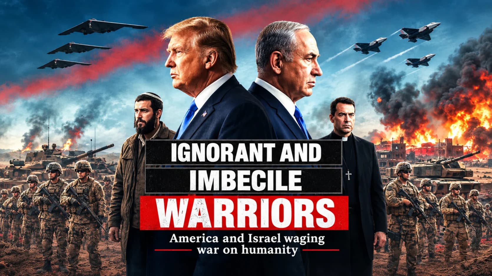 Ignorant and Imbecile Warriors - America and Israel Waging War on Humanity