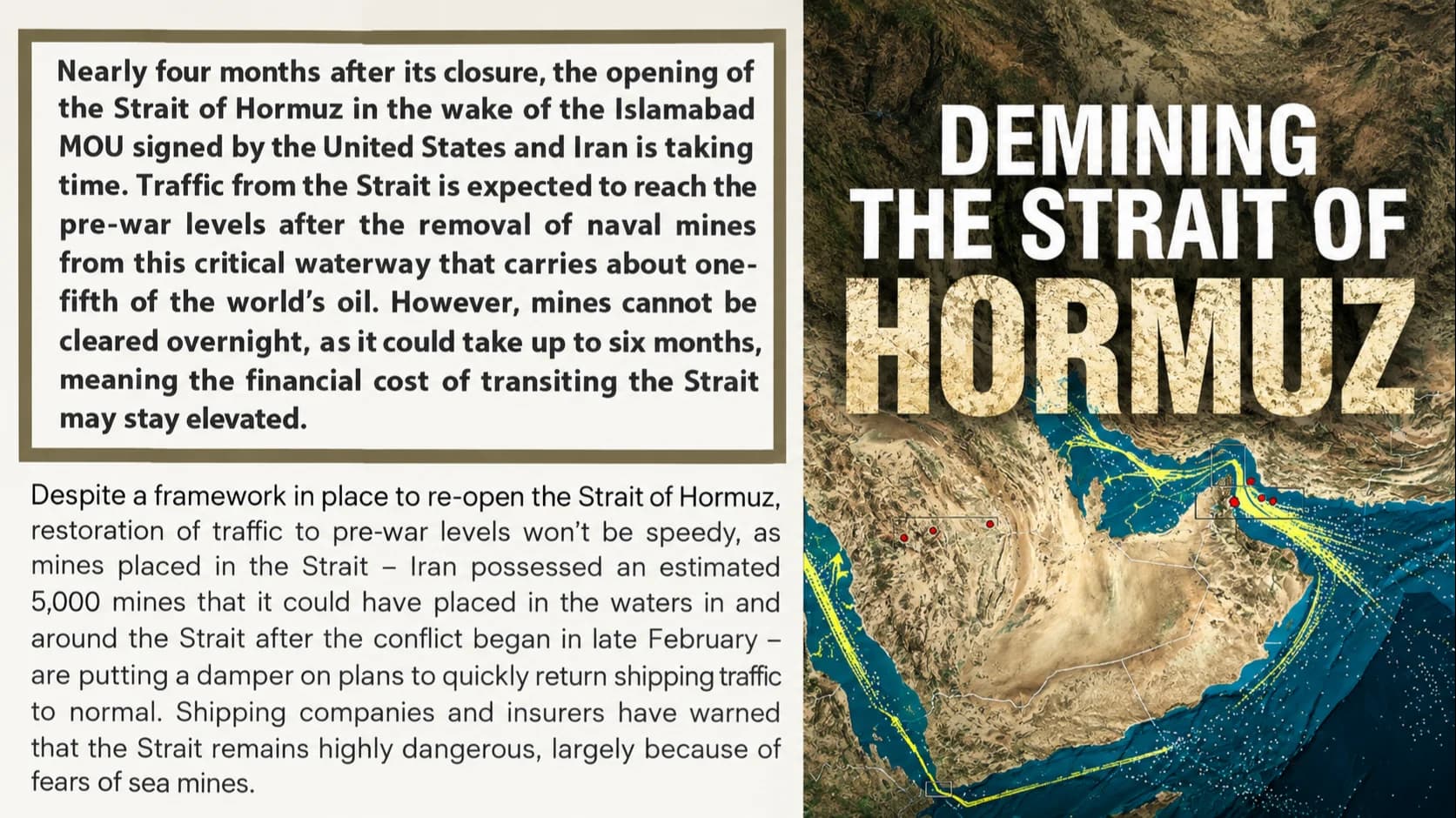 Demining The Strait of Hormuz