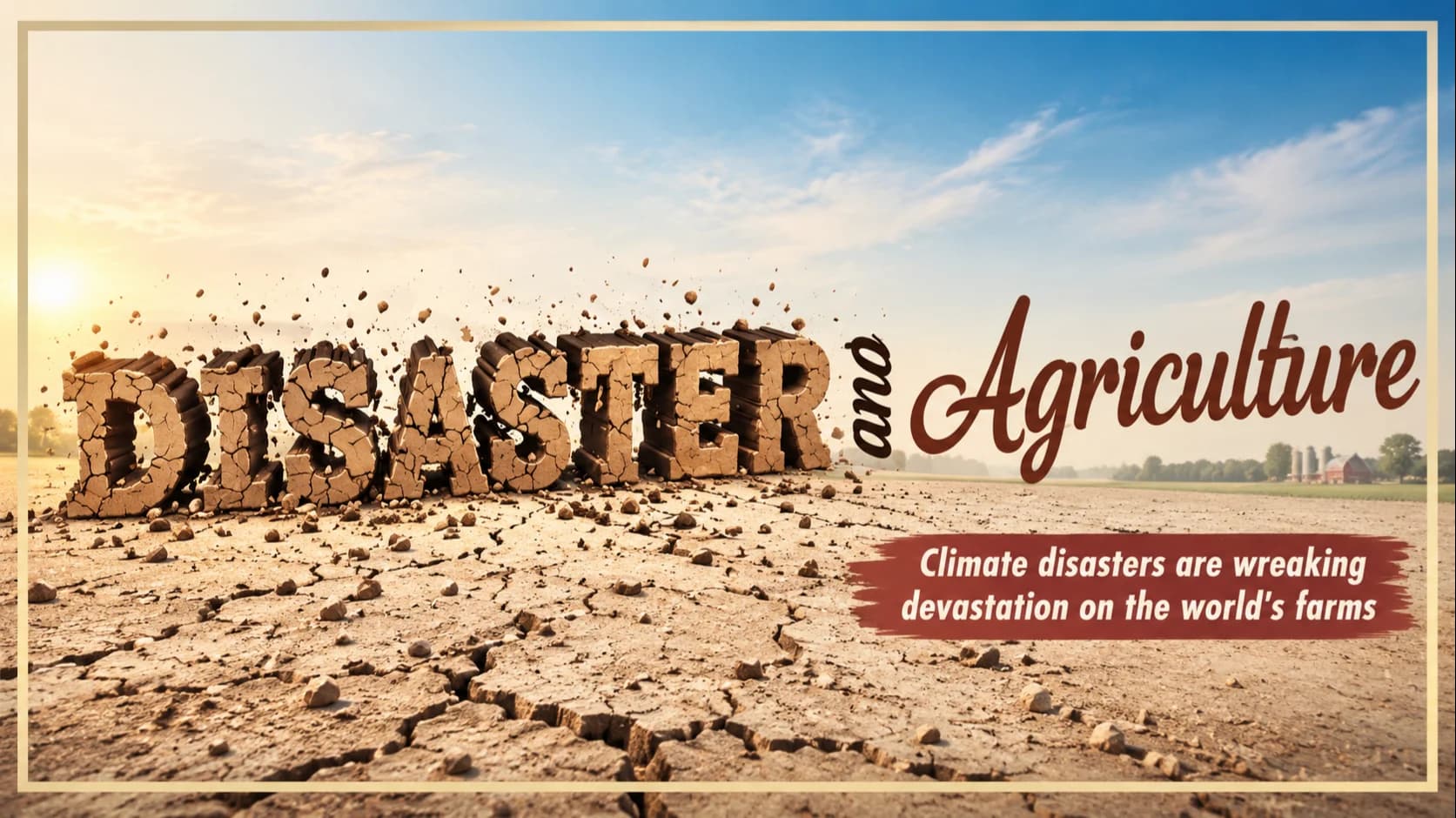 Climate disasters are wreaking devastation on the world's farms