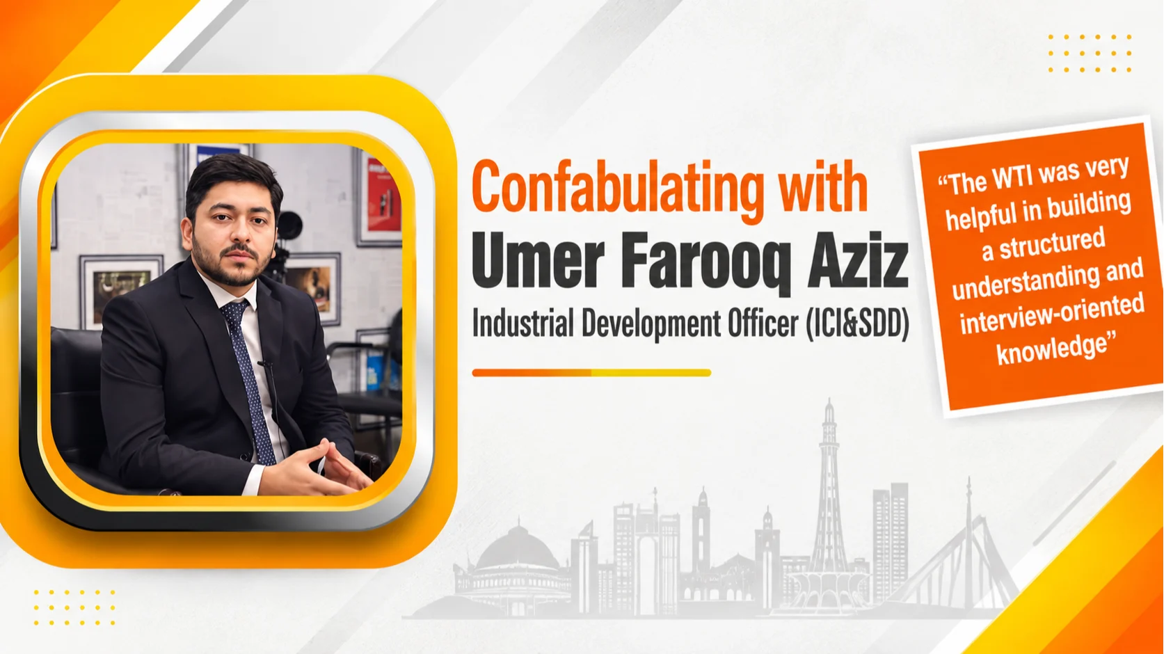 Confabulating with Umer Farooq Aziz Industrial Development Officer (ICI&SDD)