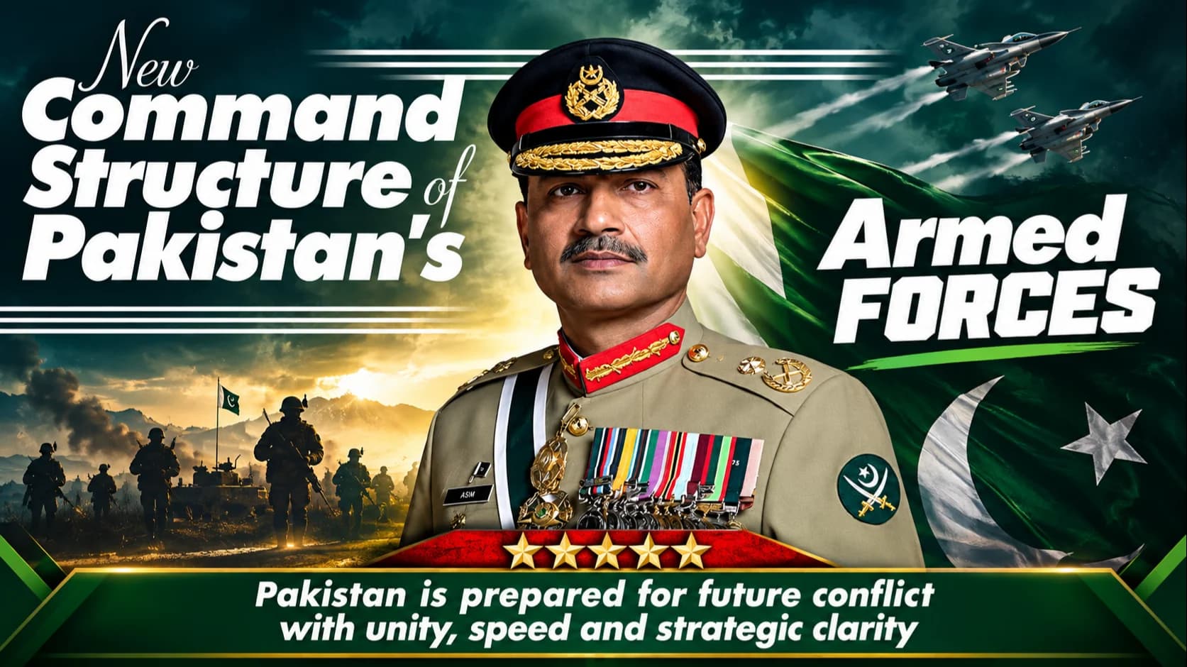 New Command Structure of Pakistan's Armed Forces